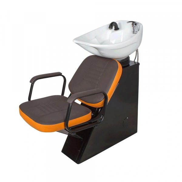 Парикмахерская мойка ЕЛЕНА с креслом БРИЗ, комбинированные цвета
