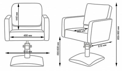 Парикмахерское кресло Одри: вид 11